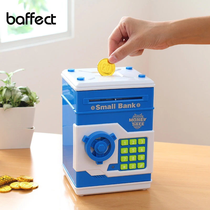 

Piggy Bank Mini ATM Money Box Safety Electronic Password Chewing Coins Cash Deposit Machine Saving Box for Children Kids Gift