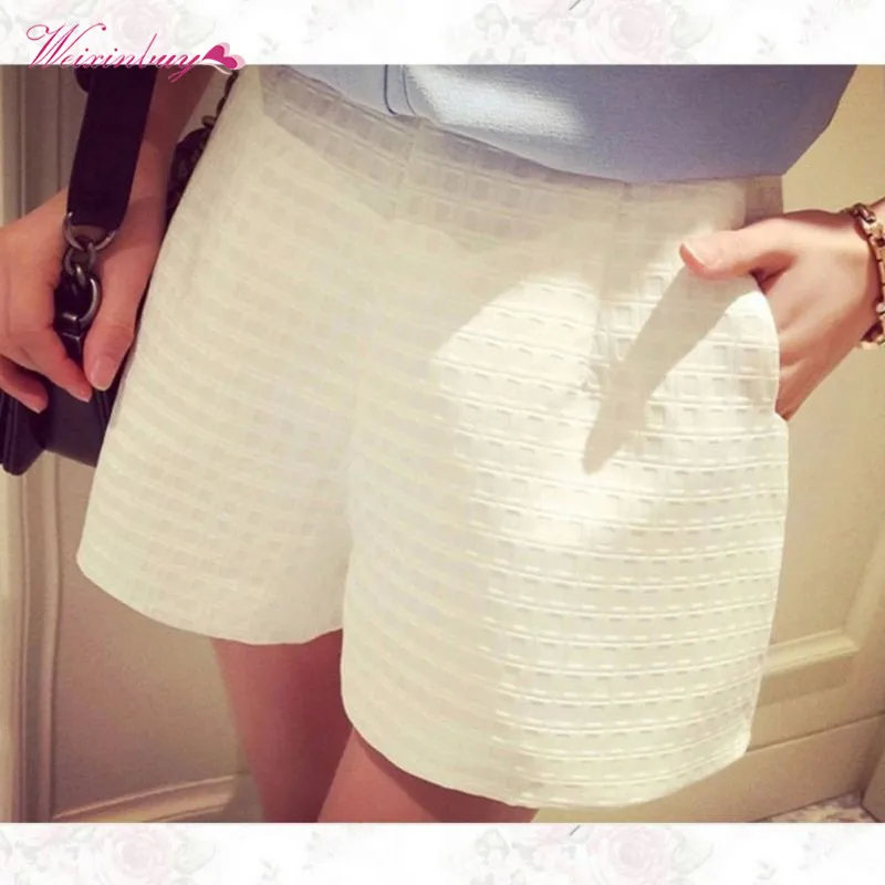 

Summer Women Shorts Casual Solid short High Waist Wide Leg Shorts S-4XL Loose short casual elastic waist