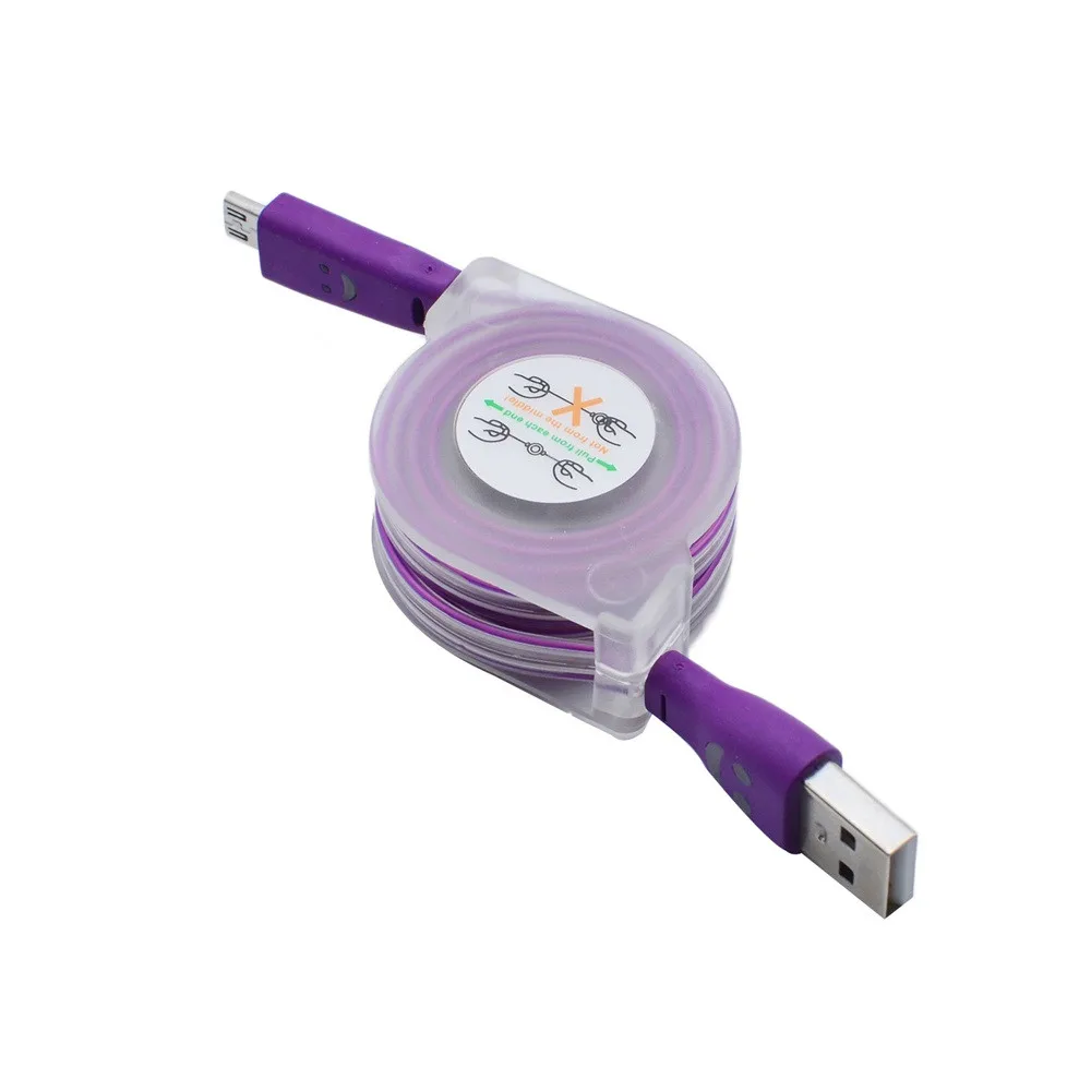2а светодиодный светильник Micro USB кабель для зарядки и передачи данных 1 м выдвижной кабель для быстрой зарядки кабель для зарядки и передачи данных для телефона z85
