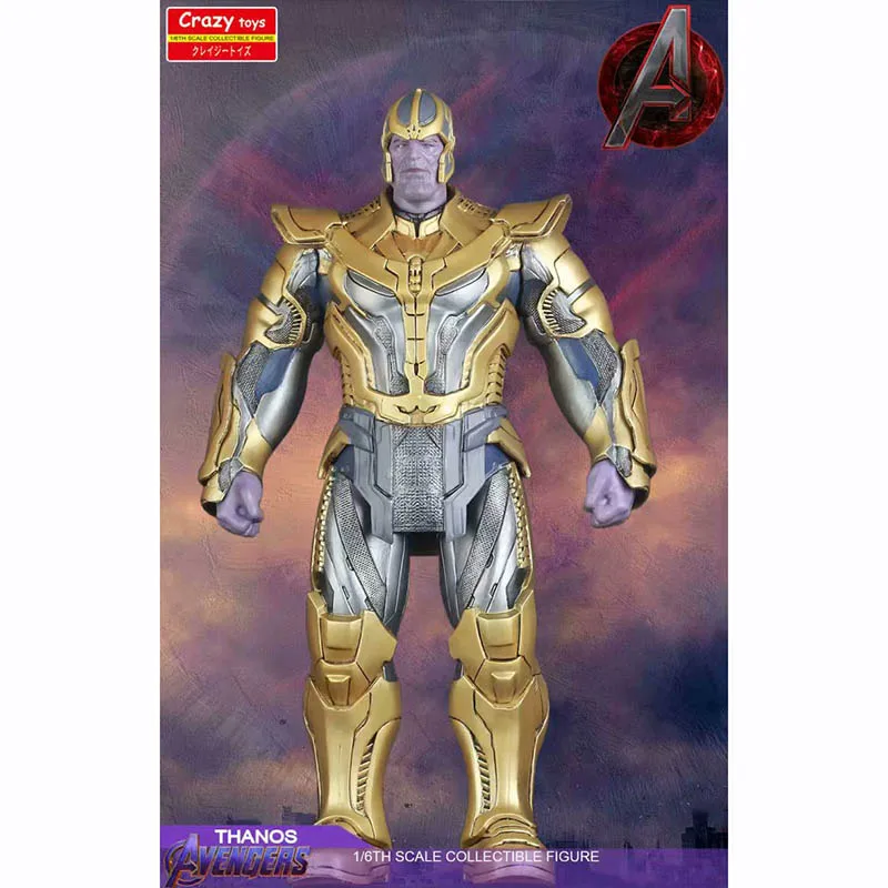 

Avengers Thanos Action Figure 1/6 scale painted figure Crazy Toys Two Head Ver. Thanos Infinity Gauntlet PVC figure Toy Anime