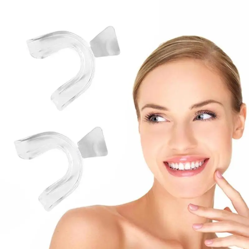 1 пара силиконовых ночных укусов для чистки рта, шлифовальный стоматологический укус, помощь для сна, отбеливающий поднос для зубов, стоматологический поднос