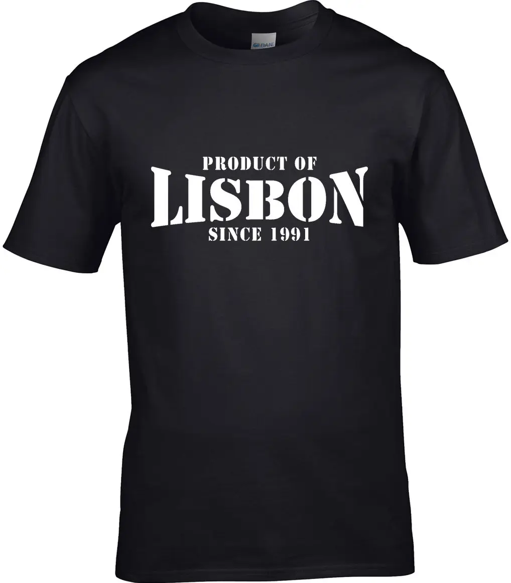 Product Of Lisbon Portugal Men T Shirt Place Birthday Gift Year Of
