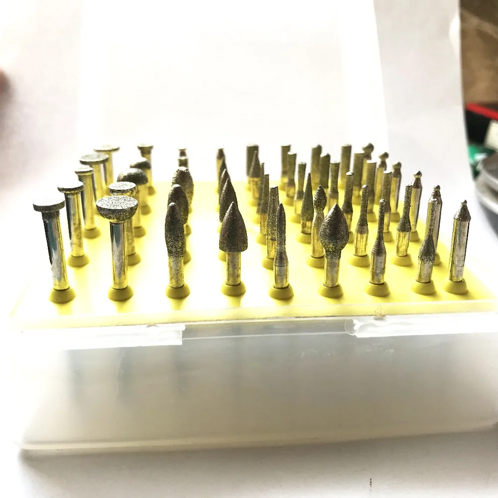 50pcs/pack Grinding head 3mm Handle Rotary head Dremel Accessory Rotary