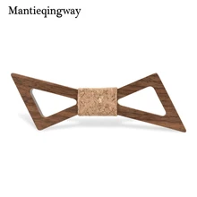 Mantieqingway деревянный галстук для мужчин ручной работы Полосатый плед деревянный галстук-бабочка галстуки для мужчин Новое поступление Бизнес Мужчины s дерево Bowtkont Cravate