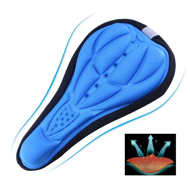 New Arrival Soft 3D Silicone Gel Cycling MTB Bicycle Saddle Road Mountain Bike Racing Saddle Seat Cover Cushion Ass Protector (2)