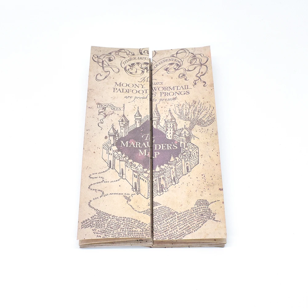 

Harri Potter The Marauder's Map Mini version Collectible Retro Parchment Maps Cosplay Props Gifts Toys