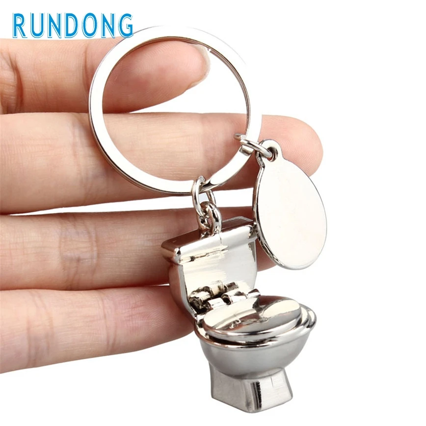 

Car-styling Cute Key Ring Keyfob Keychains Gift Creative Toilet Lovely Keyrings Chain