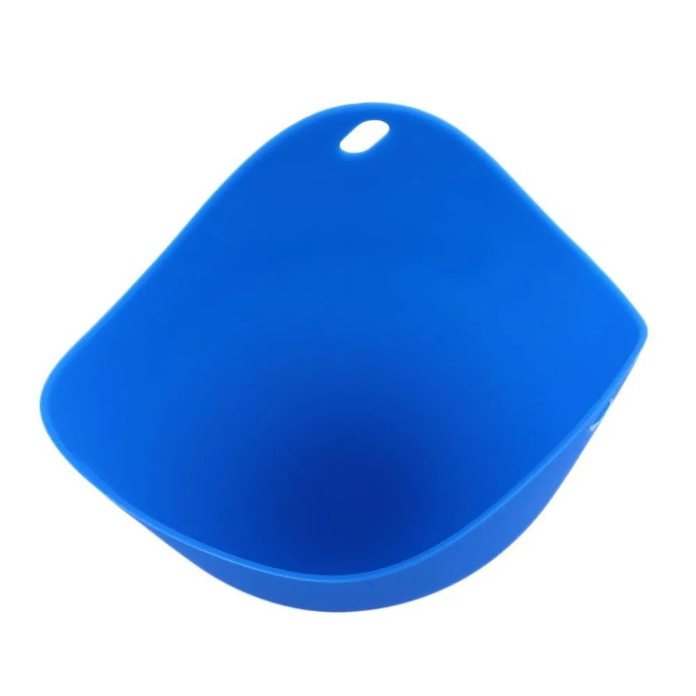 

Silicone Egg Poacher Fried Eggs Tray Nontoxic Convinient Cooking Tools Durable 2 PCS Blue