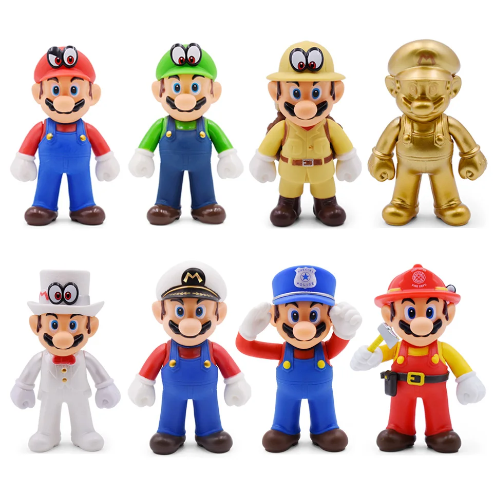 8-15cm Super Mario Figures Toys Mario Bros Bowser Luigi Koopa Yoshi Mario Maker Odyssey PVC Action Figure Model Dolls Toys Gift 8-15cm Super Mario Figures Toys Mario Bros Bowser Luigi Koopa Yoshi Mario Maker Odyssey PVC Action Figure Model Dolls Toys Gift