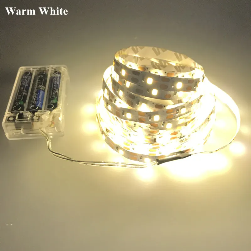 Светодиодный ленточный светильник с питанием от USB/батареи 2835 5050 5V DC tv лампа с подсветкой гибкий светодиодный ленточный веревочный светильник DIY лампа для украшения дома