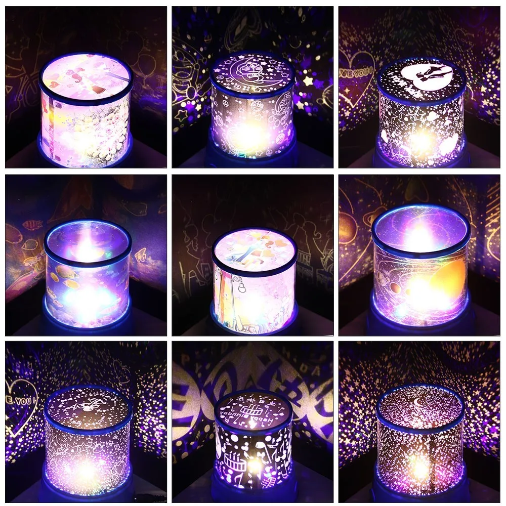 

LED Night Light Star Sky Cosmos Master Projector Romantic Room Novelty Starry Sleeping Lights For baby Bedroom Cute Gift