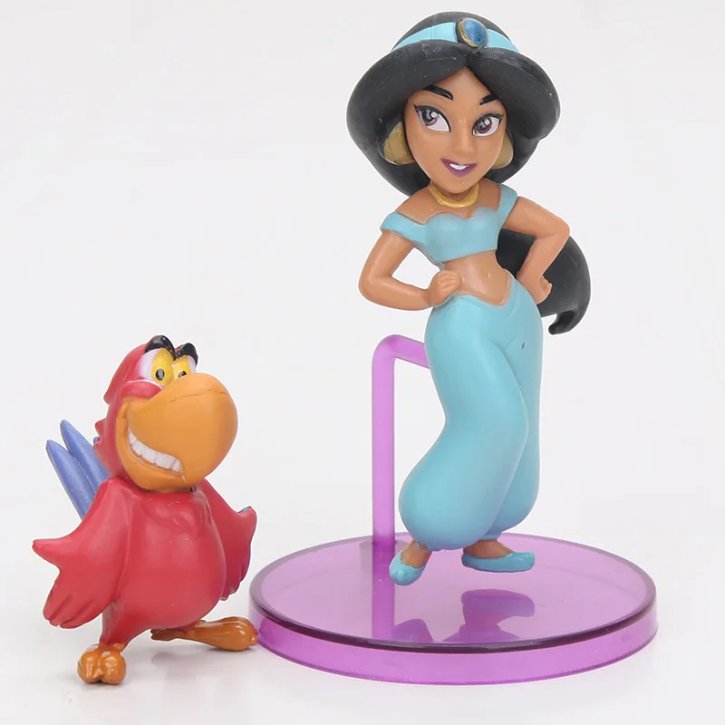 9 шт./компл. принцесса из Аладдина фигурка игрушка злая обезьяна Тигр Аладдин и его лампа ПВХ фигурка модель игрушки куклы 2-10 см