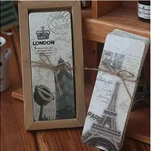 29 шт./упак. Ретро бумажный Набор закладок бумажный книжный держатель открытка в Упаковка из крафт-бумаги