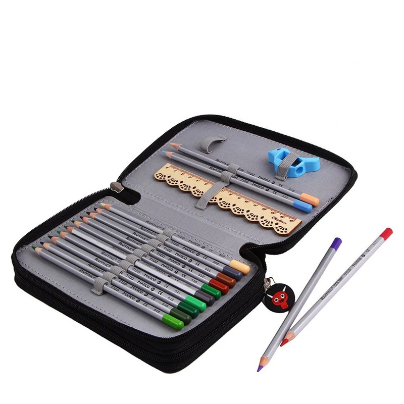 

36 Slots Kawaii Cute Pencil Case Kids Two Layers High Capacity Estojo Escolar School Pencil Bag Pencil Case Potlood Tas Estuches