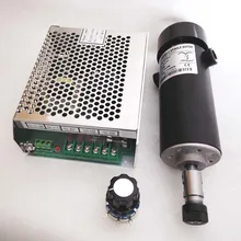 110 кВт шпиндель с воздушным охлаждением ER11 патрон CNC 500 в Вт шпиндель двигатель постоянного тока+ регулятор скорости питания для DIY