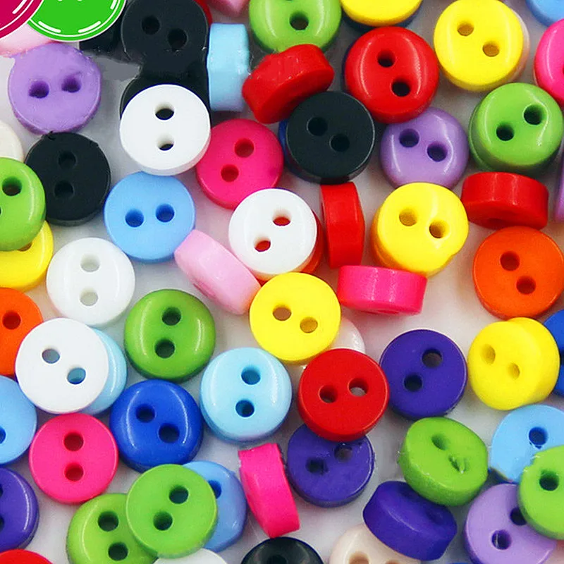 600 шт 6 мм 2 отверстия маленькие конфеты мини пуговицы полиэстер полимерные пуговицы для рубашки для скрапбукинга DIY Декор Детская одежда аксессуары