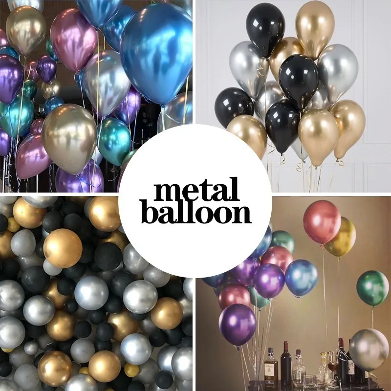 10/20/30pcs 12inch Gold Sliver Black Latex Balloons Wedding Decorations Adult Helium Ballons Birthday Party Decorations Kids Toy