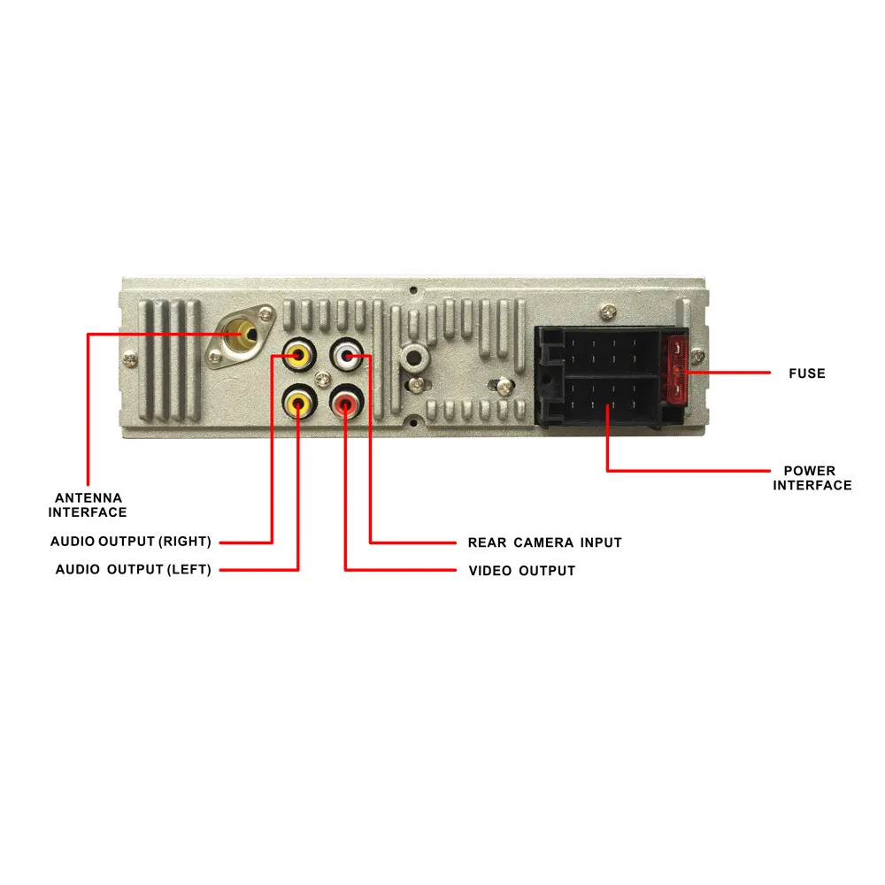 4.1in Bluetooth Car Audio Stereo FM DVD CD MP5 Player Receiver USB SD AUX USB Bluetooth Audio Car Radio Radio Cassette Player