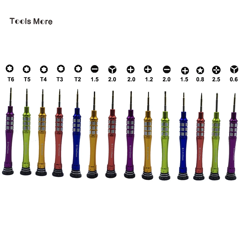 

Tri-Wing Y0.6 Special Phillips 2.5 Phillips Torx 5-Point Cross Head Screwdriver Set for iPhone iPad Laptop Disassemble Tool