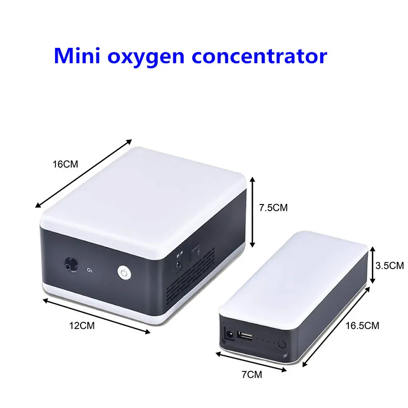 Дешевая цена мини 4L портативный Аккумуляторный концентратор кислорода с автомобильным перезарядным устройством