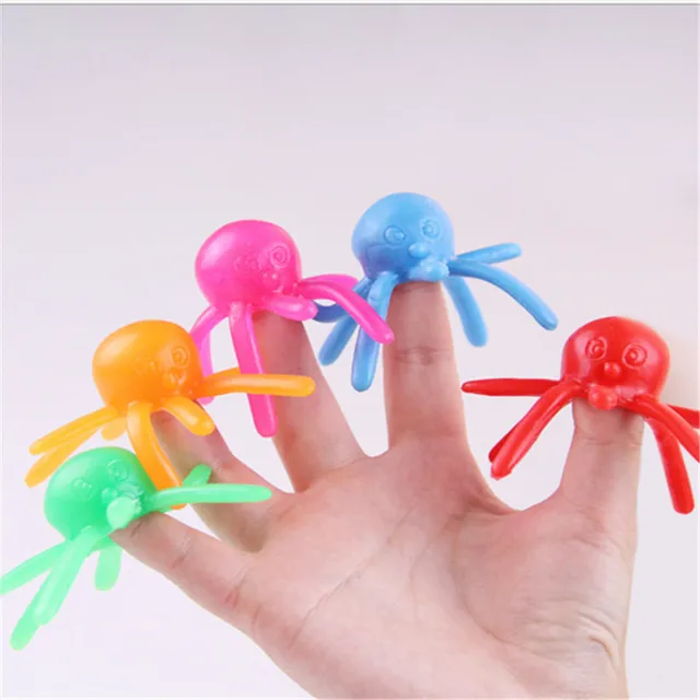 HEY FUNNY Funny toy Octopus Tpr Sticky toy Elasticity Octopus 10*2.5cm