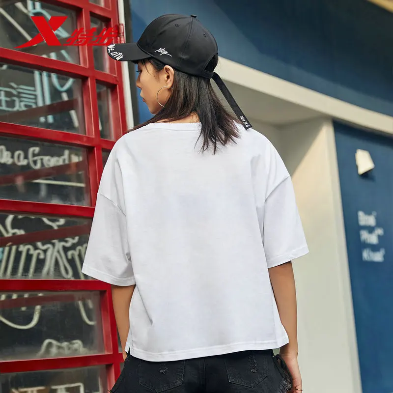 881228019306 xtep women t shirt urban life women breathable casual summer top loose t-shirt for women