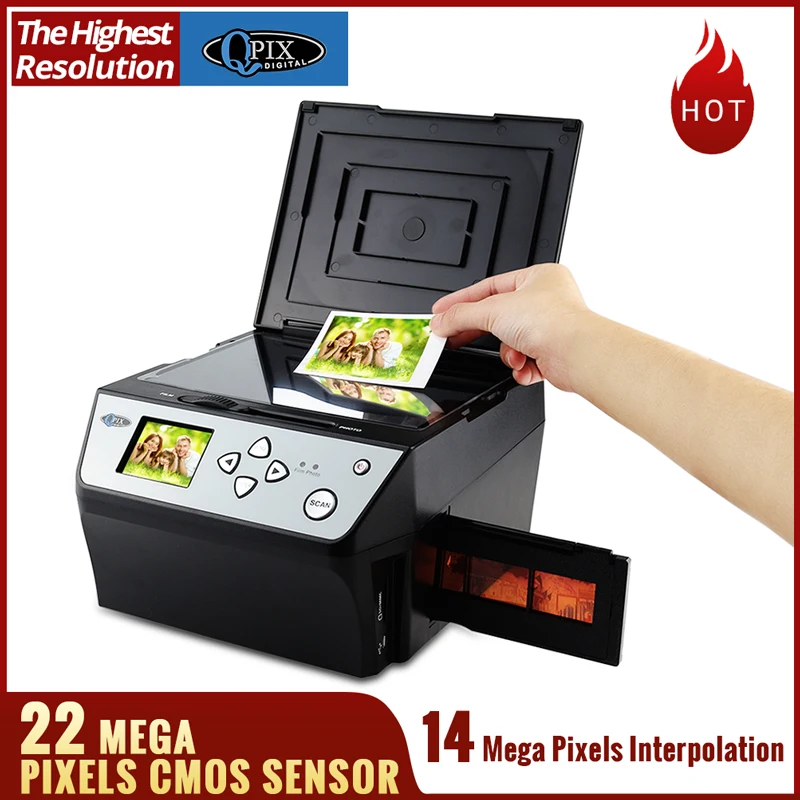 22 Mega Pixels 4 in 1 COMBO Photo and Digital Film Scanner 135 Negative