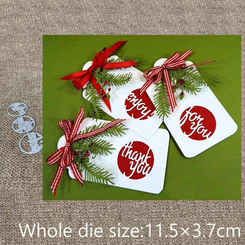

New Design Craft Metal Cutting Die die cuts 3pcs letters circle decoration scrapbook Album Paper Card Craft Embossing die cuts