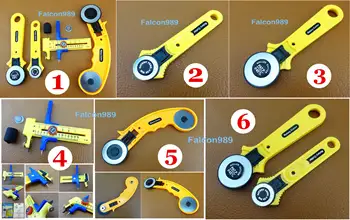 

6Kind Rotary Cutter Circle Compass Cutter Knife Quilting Sewing Fabric Leather Craft Tool Sewing Stitching Carving Stamping Awl