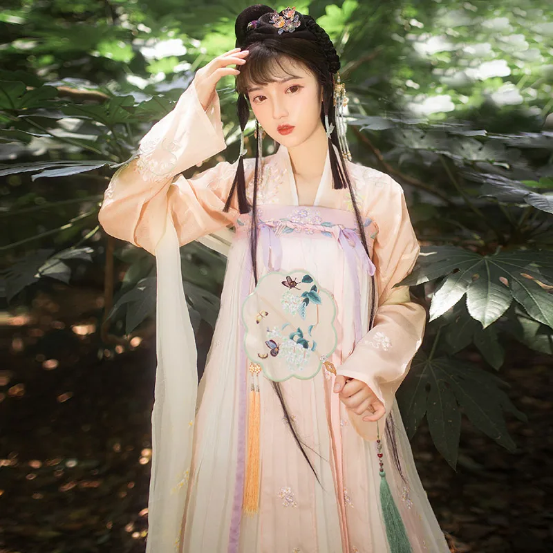 Традиционная китайская одежда Hanfu костюмы Сказочная юбка с широким рукавом
