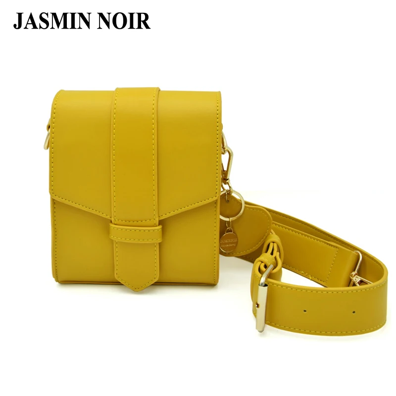 

Summer New Women Fresh Mobile Phone Bag Cute Female Pu Leather Wide Straps Yellow Chain Crossbody Bag Small Ladies Messenger Bag