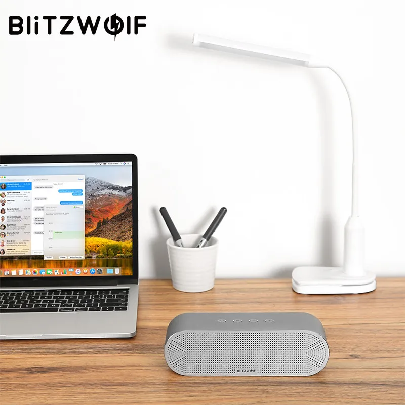 Беспроводные bluetooth стереоколонки BlitzWolf портативные V4.0 двойные драйверы 20 Вт для