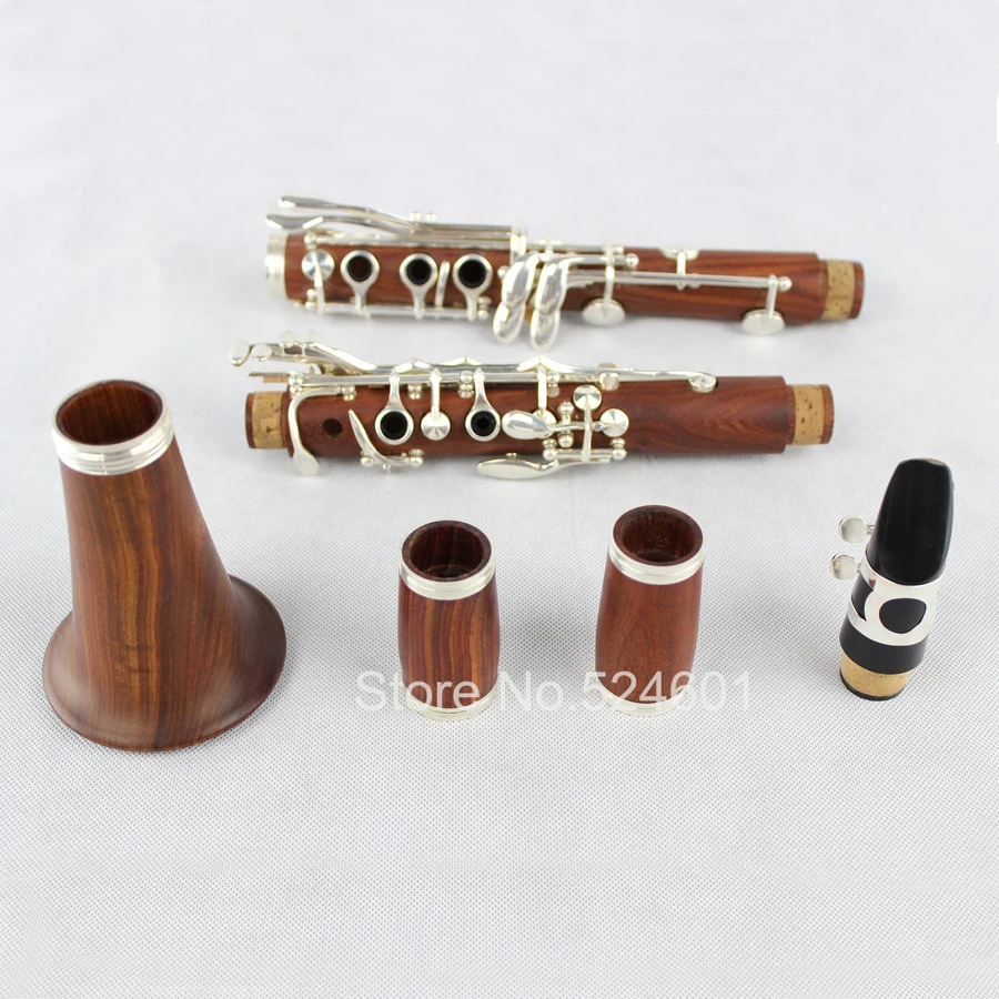 Composite ABT-450 E13 Red Wood Professional Clarinet Trop B Tuning, Rosewood Mahogany Clarinet Silvering accessories Buffet Keys