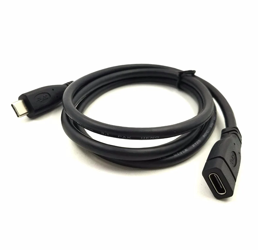 

USB C Extension Cable Type C Extender Cord Male to Female Compatible with Thunderbolt 3 for Nintendo Switch, Apple MacBook Pro