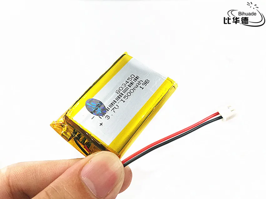 Литиевая батарея JST 2,54 мм 3,7 V, 1500 мАч 803450 полимерный литий-ионный/литий-ионный аккумулятор для планшетного компьютера банка, gps, mp3, mp4