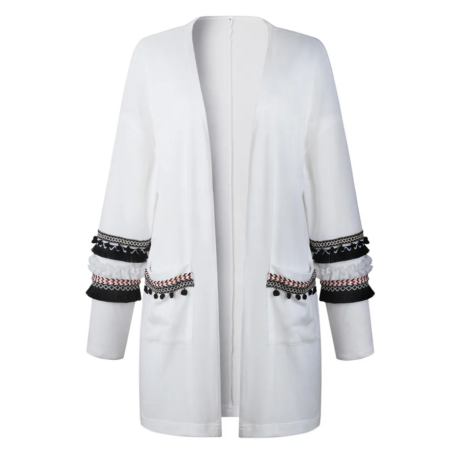Gladiolus Fashion 2018 Autumn Winter Sweater Women Long Sleeve Double Pocket Patchwork Long Knitted Cardigan Women Sweater Coats (40)