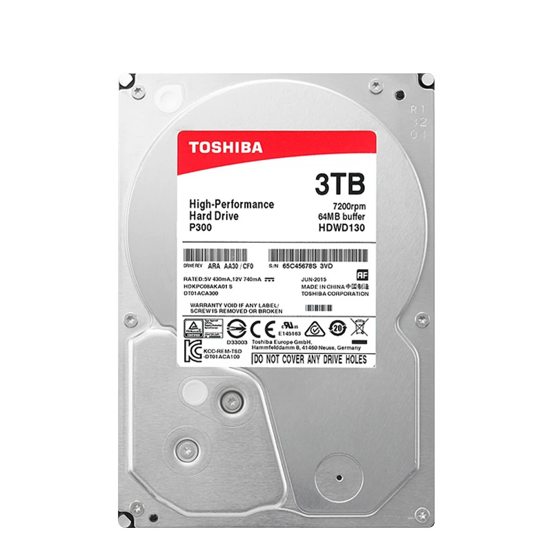 Original Toshiba HDWD130AZSTA 3TB 35