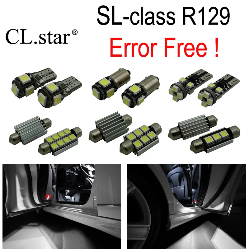 

16pc X Error Free LED interior dome light lamp Kit package For Mercedes Benz SL class R129 SL500 SL600 SL55 AMG (1992-2001)