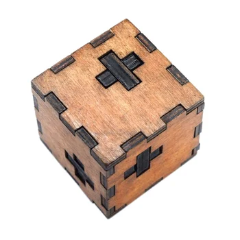

Wooden Cube Educational Toys 3D Puzzles Luban Lock Children Intelligence Toys S7JN