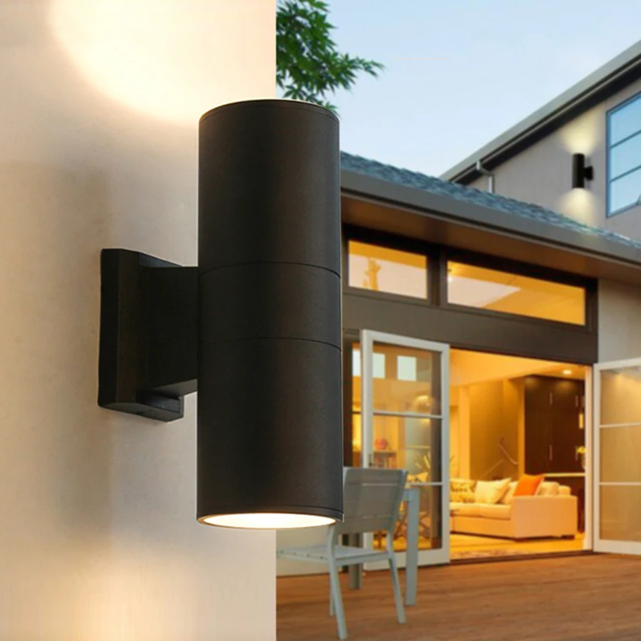 BEIAIDI 6W 10W 24W Up Down COB Outdoor Waterproof LED Porch Wall Lamps