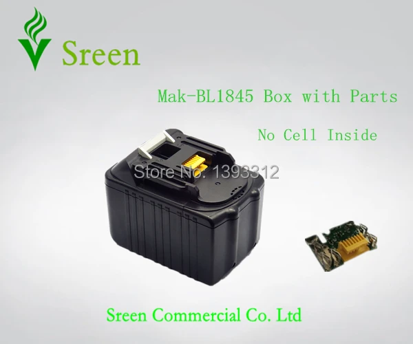 

New Replacement Power Tools Battery Case for Makita Plastic Shell Box No Cells Inside ! DIY to 18V Li-ion BL1845 BL1860