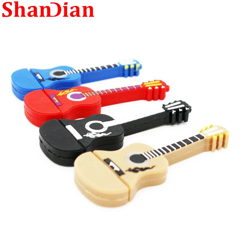 USB флеш накопитель SHANDIAN в форме гитары 64 ГБ/4 ГБ|USB флэш-накопители| |