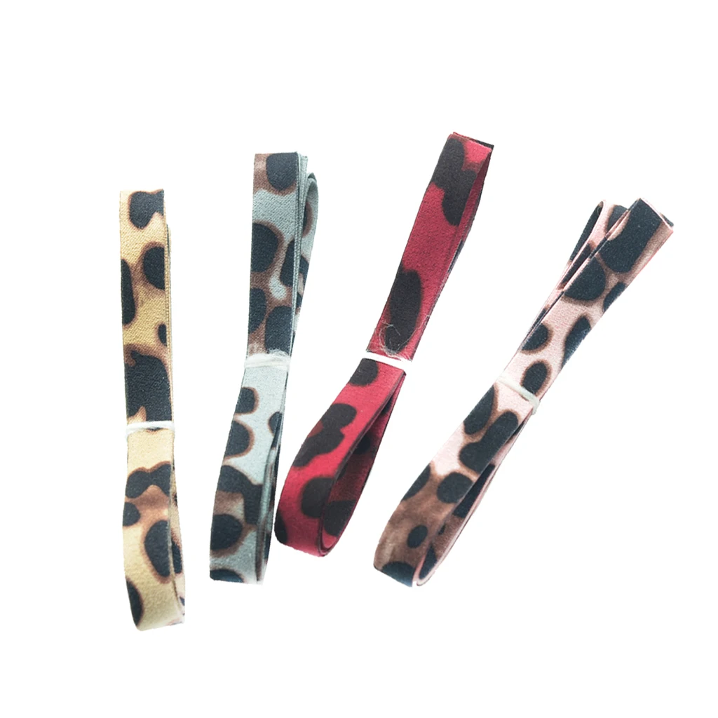 4 Yards Crafts Leopard Velvet Ribbon for Gift Wrap,Hair Ties,Bows,Luggage,Scrapbooks,Decoration,Sewing (0.36 Inch Leopard Print)
