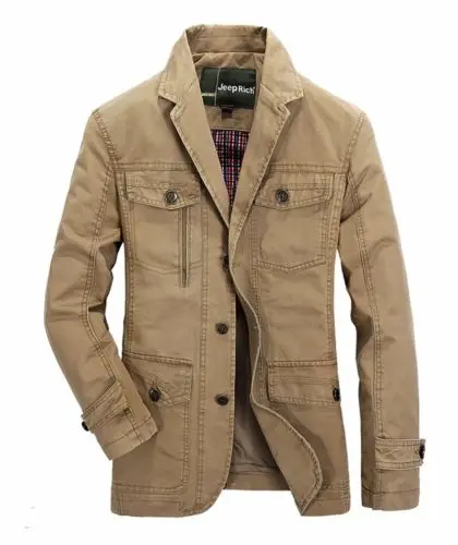 Mens Stylish Slim Lapel Military Coat Trench Coat Blazer Windbreaker Suit Jacket