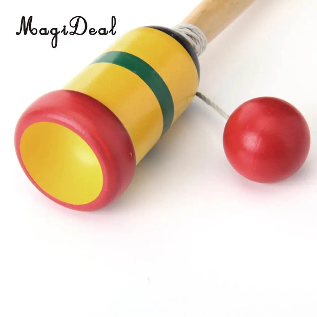 MagiDeal 1Pc Traditional Japanese Wooden Toy Kendama Cup and Ball for Children Kids Adult Toy