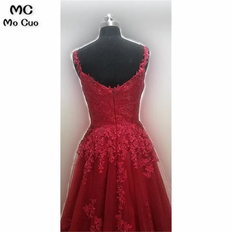 Prom Dress V-neck Appliqued Long Dress For Graduation Custom-made School Dance Dress 3