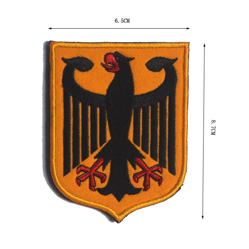 Patch shield Germany Deutschland 85x55 mm Embroidery Hot-melt 