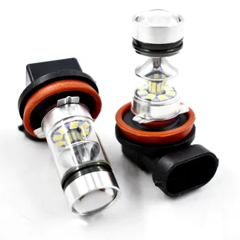 

2x H16 High Power 100W 2400LM 90 Angle 6000K White Fog Light LED Bulbs
