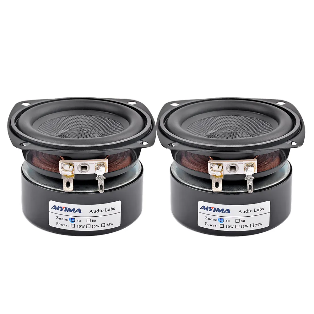 Altifalantes Portáteis de Áudio Aiyima Peças de Polegadas Altavoz Portatil Ohm 20 w Faixa Completa Alto-falante de Música de Alta Fidelidade Alto-falante de Teatro Doméstico