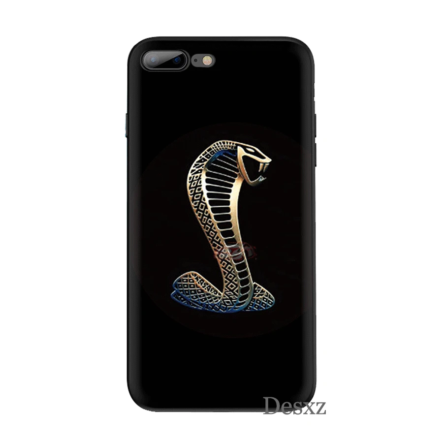 Desxz сотовый телефон силиконовый чехол ТПУ для iPhone 7 8 6 6s Plus X XS Max XR 5 5S SE Обложка Ford Mustang Шелби Кобра, логотип в виде ракушки
